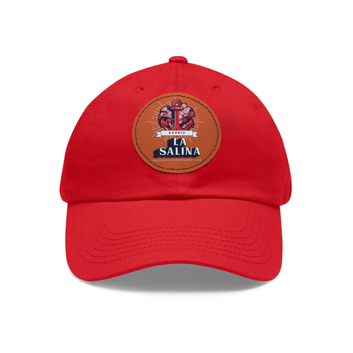 La Salina, Punta Alegre. Dad Hat with Leather Patch (Round)