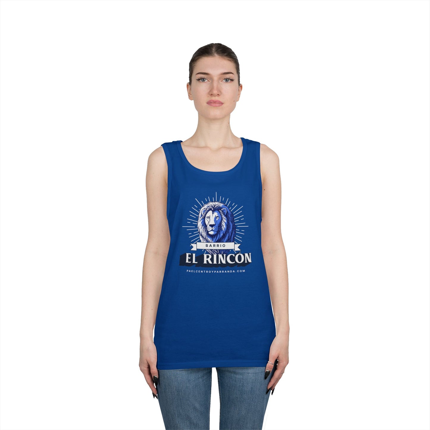 El Rincón, Mordazo. Unisex Heavy Cotton Tank Top - Casual Comfortable Apparel