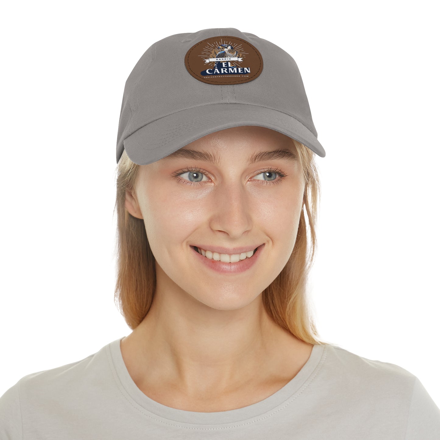 El Carmen, Remedios. Dad Hat with Leather Patch (Round)