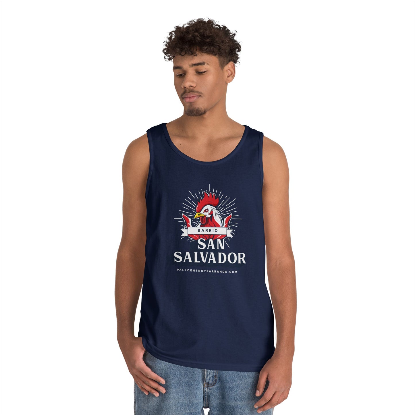 San Salvador, Remedios. Unisex Heavy Cotton Tank Top