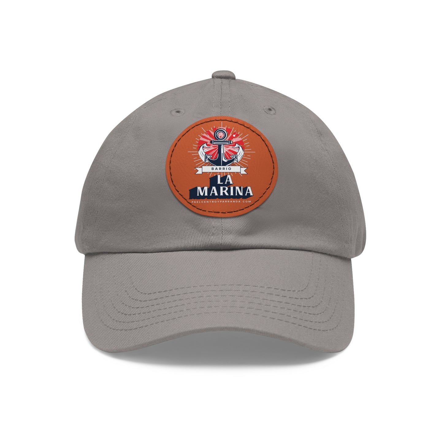 La Marina, Caibarién. Dad Hat with Leather Patch (Round)