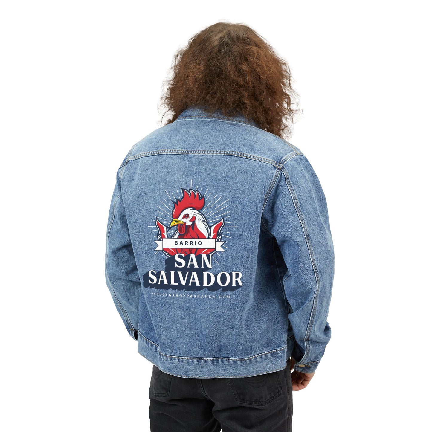 San Salvador, Remedios. Men's Denim Jacket