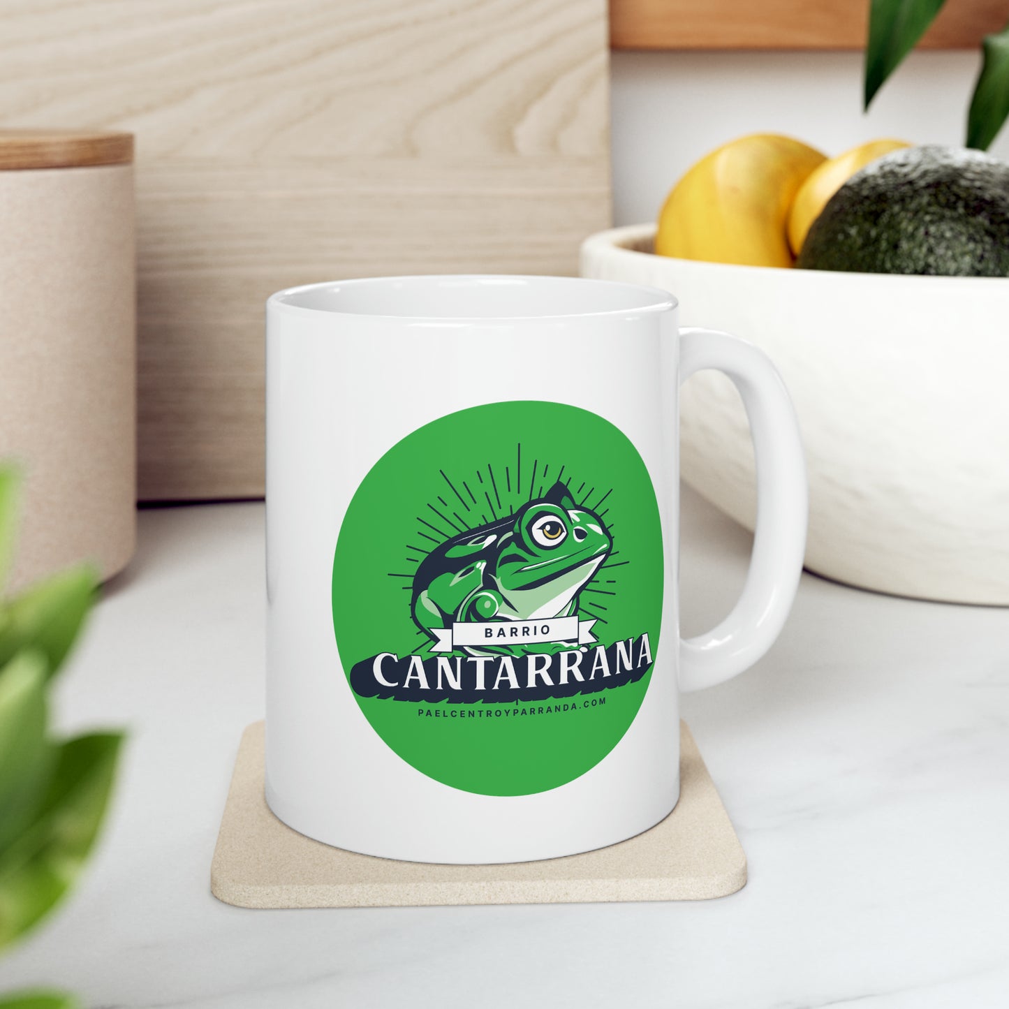Cantarrana, Guayos. Ceramic Mug, 11oz