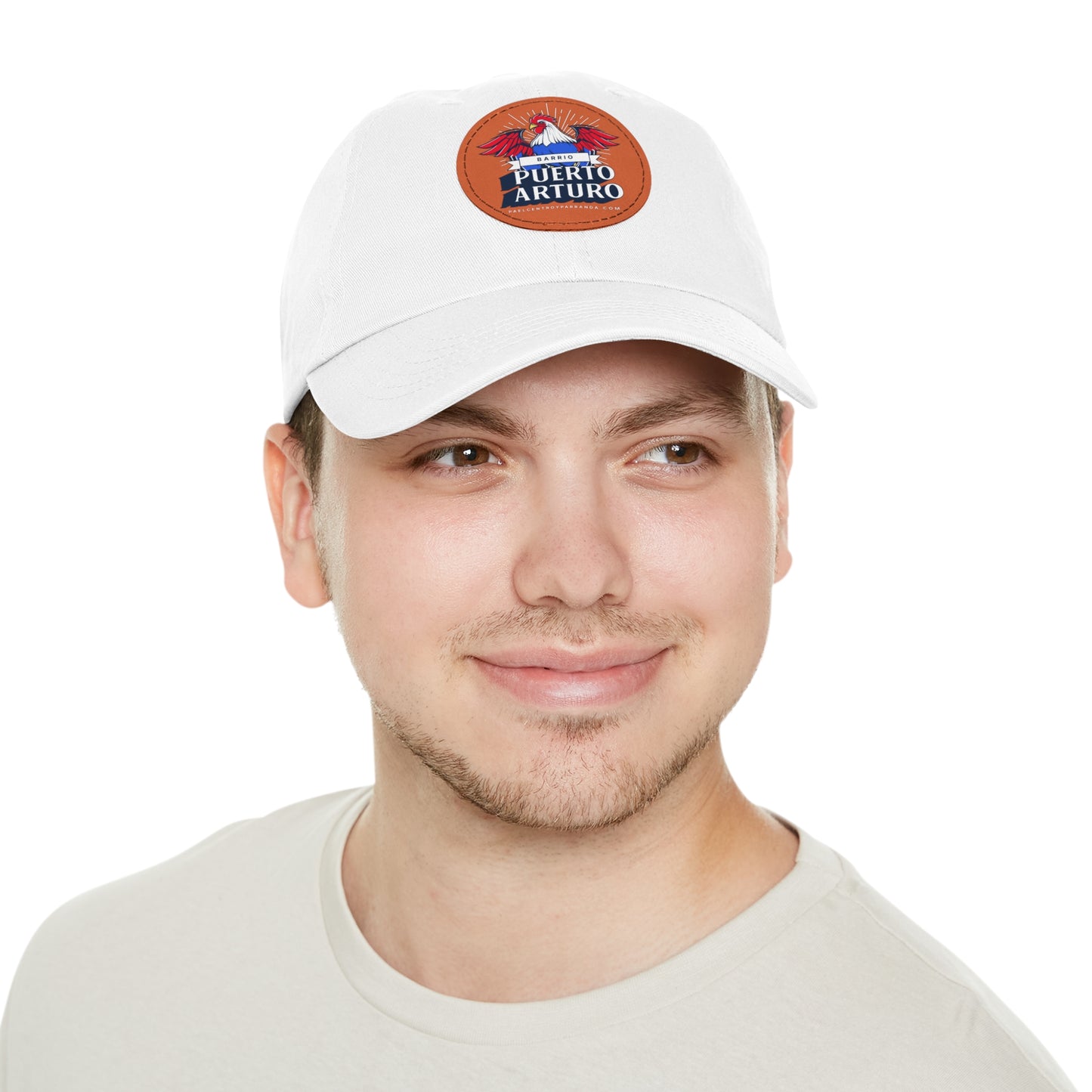 Puerto Arturo, Mayajigua. Dad Hat with Leather Patch (Round)