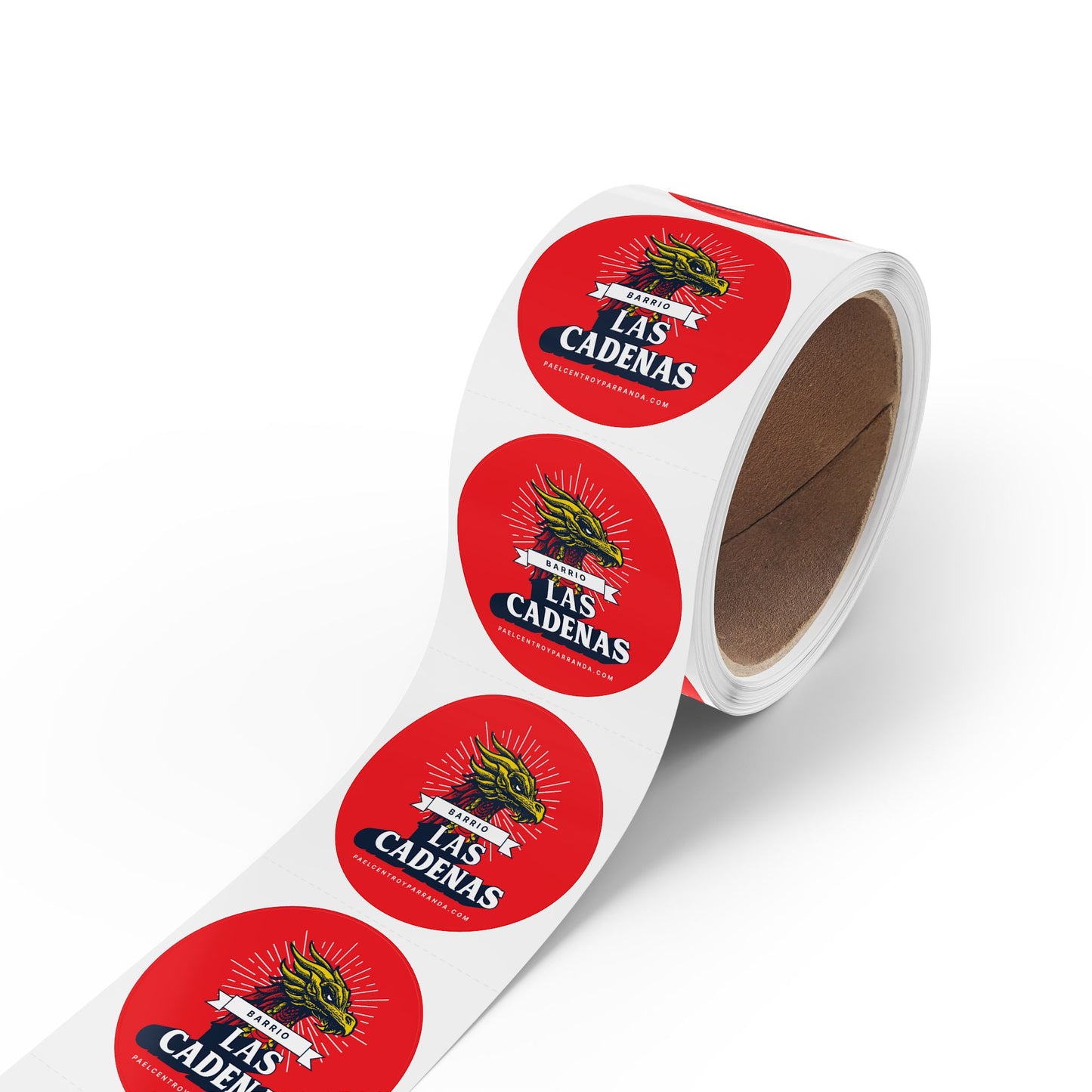 Las Cadenas, Mordazo. Round Sticker Label Rolls