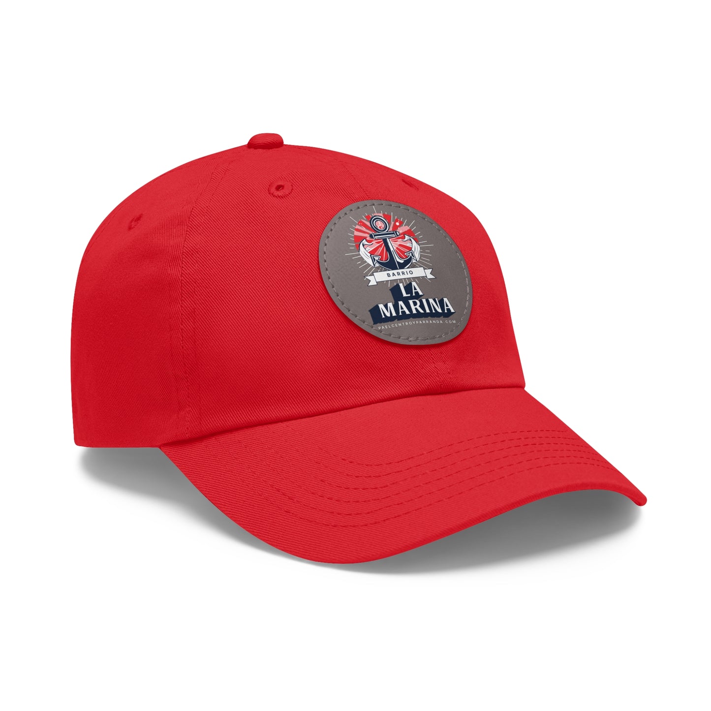 La Marina, Caibarién. Dad Hat with Leather Patch (Round)