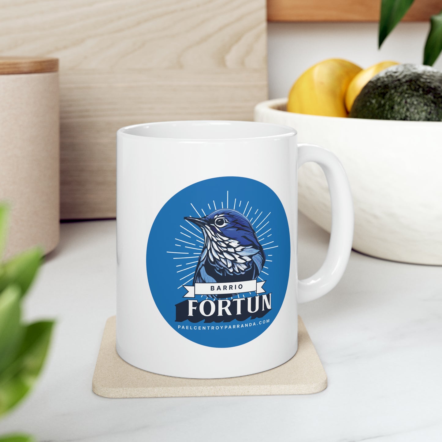 Fortún, Placetas. Ceramic Mug, 11oz