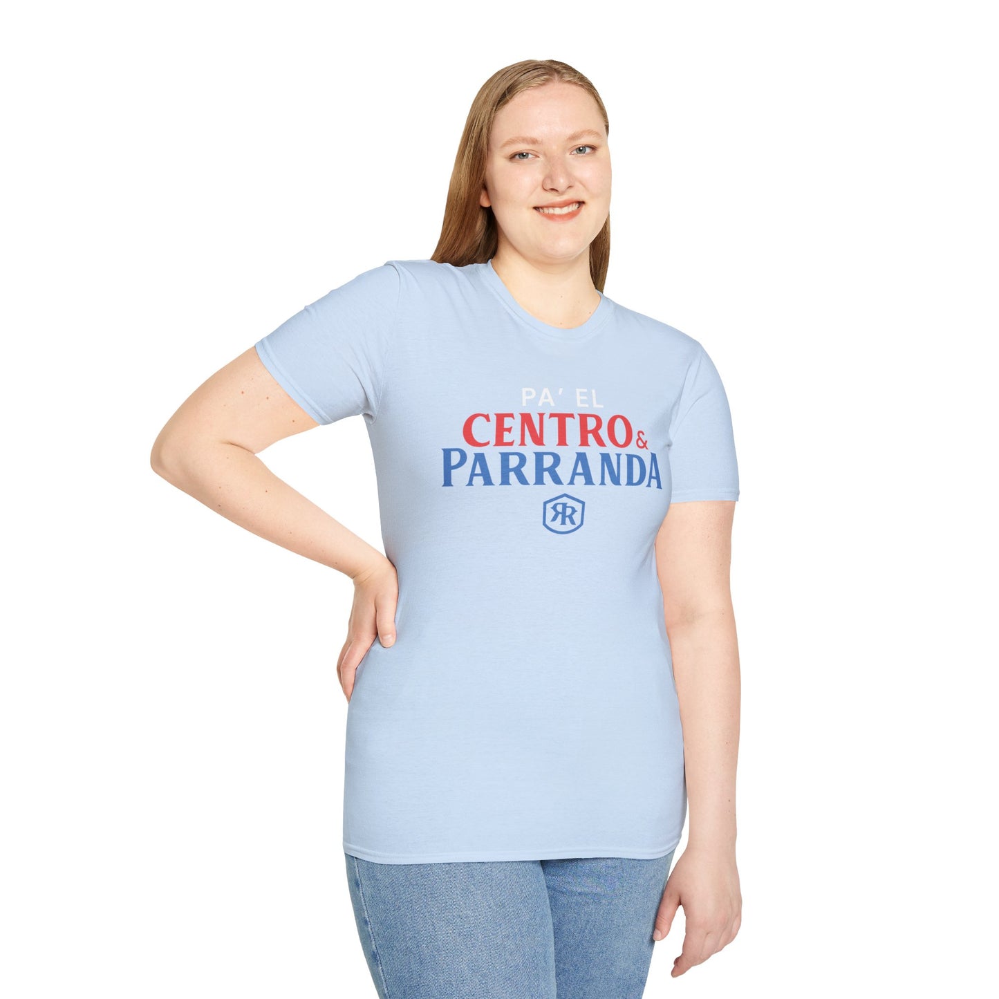 Pa' el centro & parranda, Unisex Softstyle T-Shirt