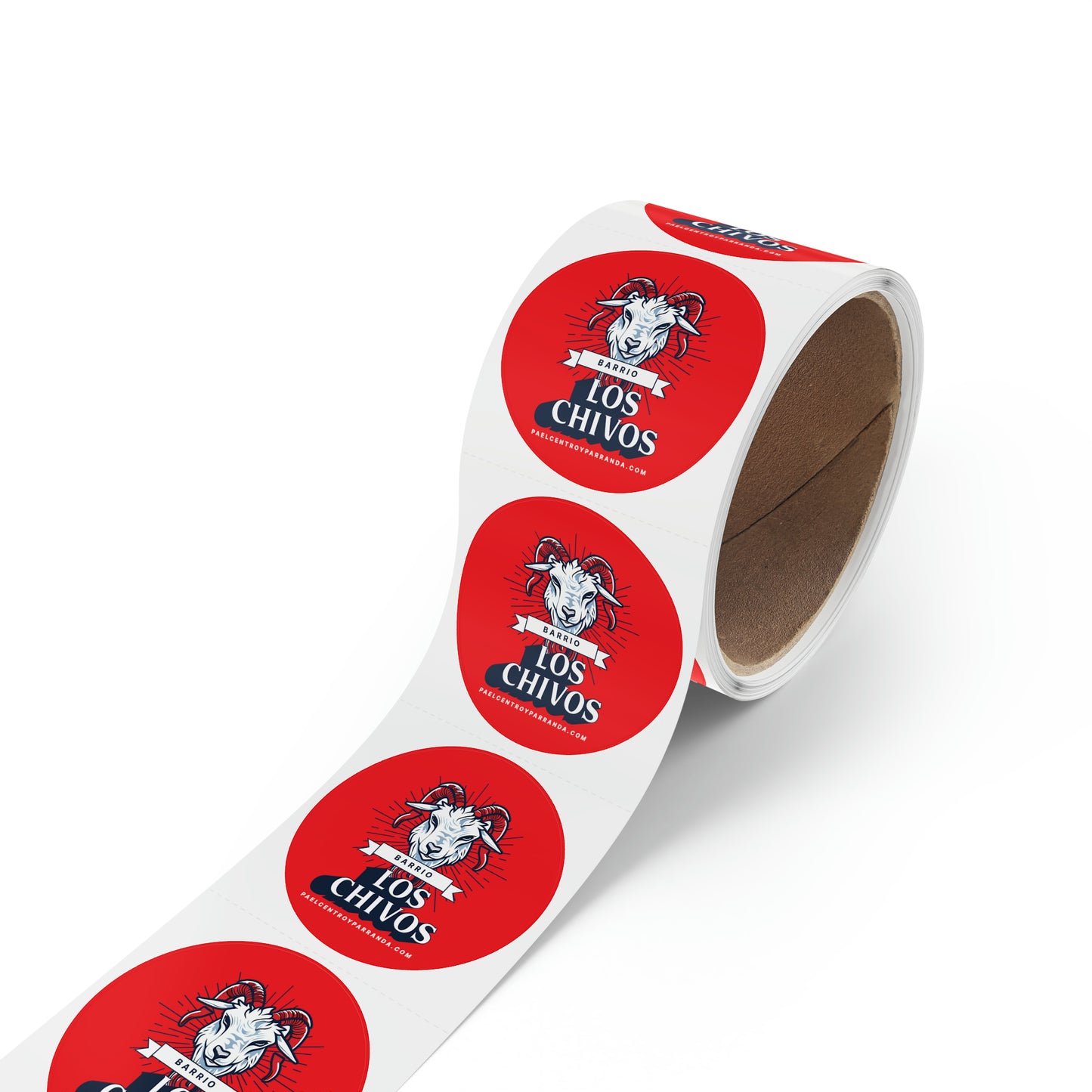 Los Chivos, Calabazar de Sagua. Round Sticker Label Rolls