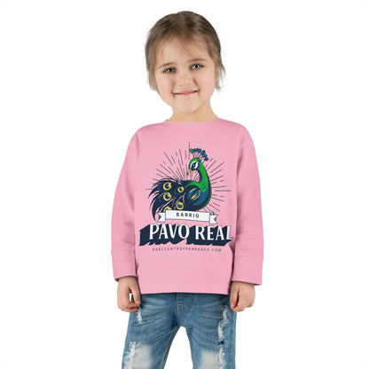 Pavo Real, El Santo. Toddler Long Sleeve Tee