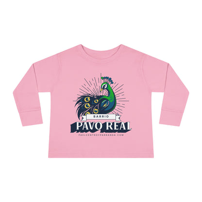 Pavo Real, El Santo. Toddler Long Sleeve Tee