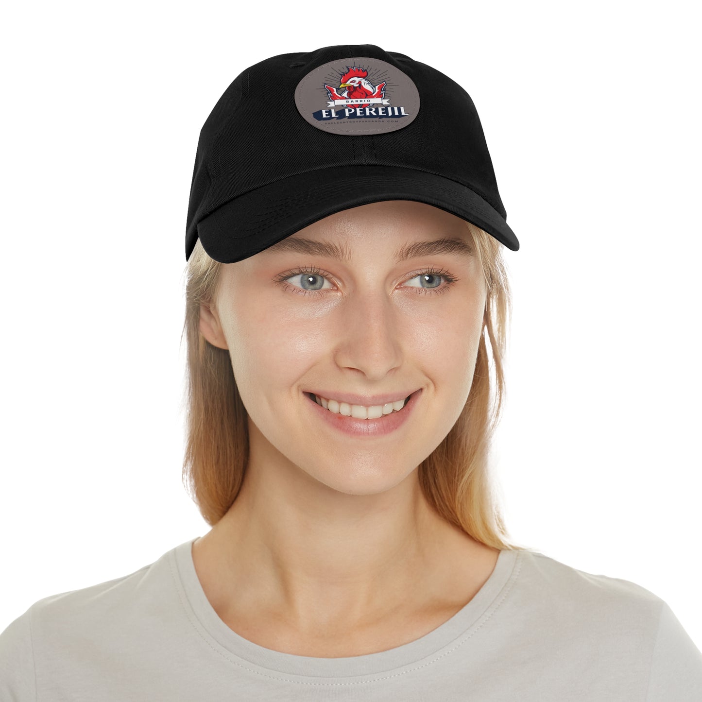 El Perejil, Quemado de Guines. Dad Hat with Leather Patch (Round)