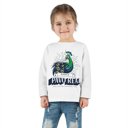 Pavo Real, El Santo. Toddler Long Sleeve Tee