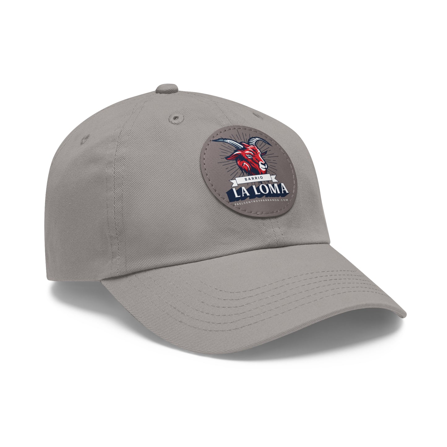 La Loma, Guayos. Dad Hat with Leather Patch (Round)