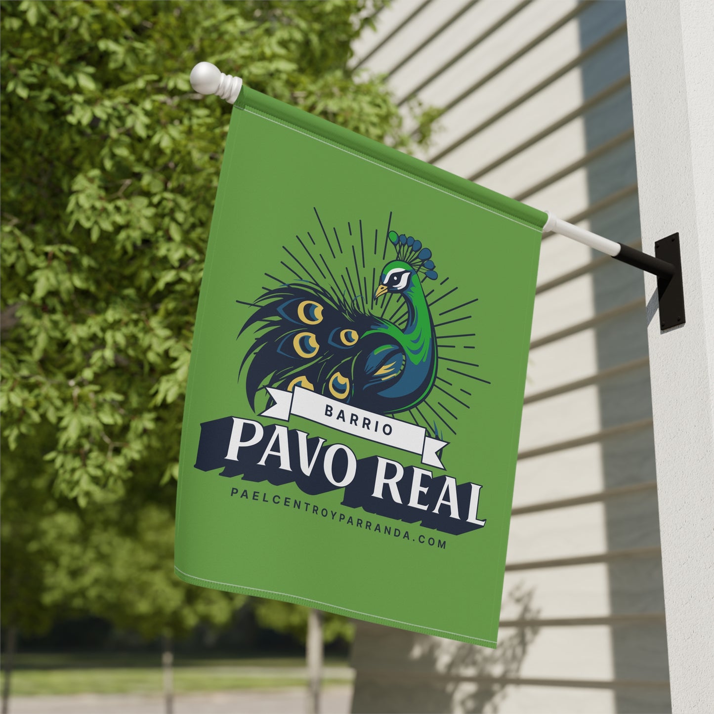 Pavo Real, El Santo. Garden & House Banner