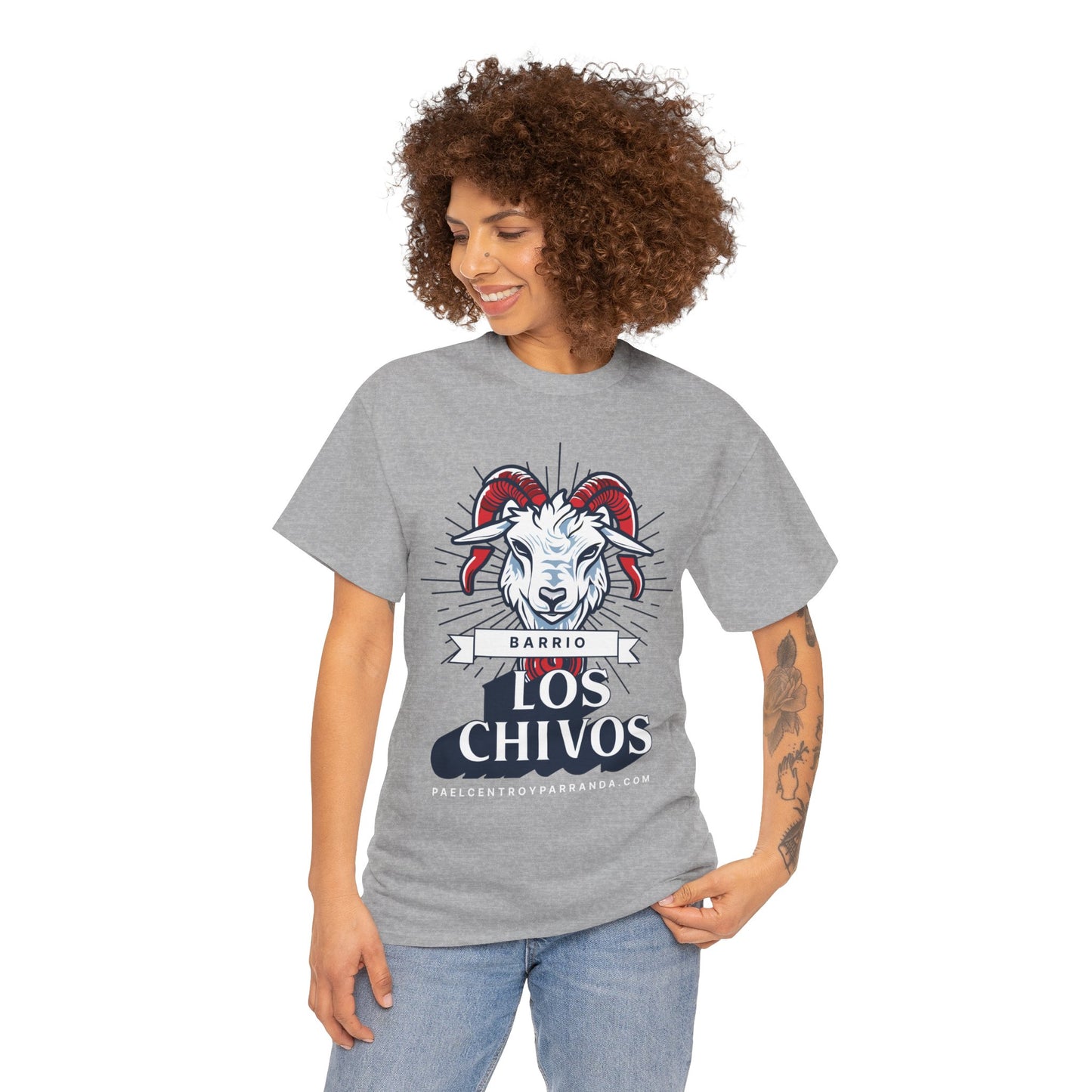 Los Chivos, Calabazar de Sagua. Unisex Heavy Cotton Tee