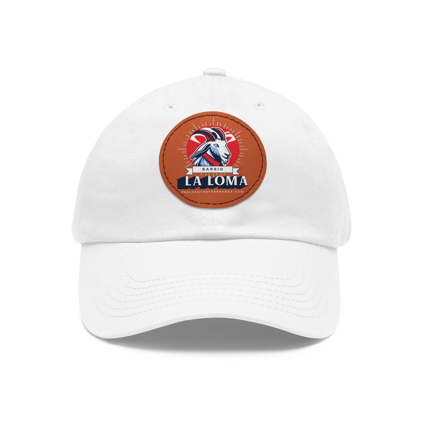 La Loma, Zulueta. Dad Hat with Leather Patch (Round)