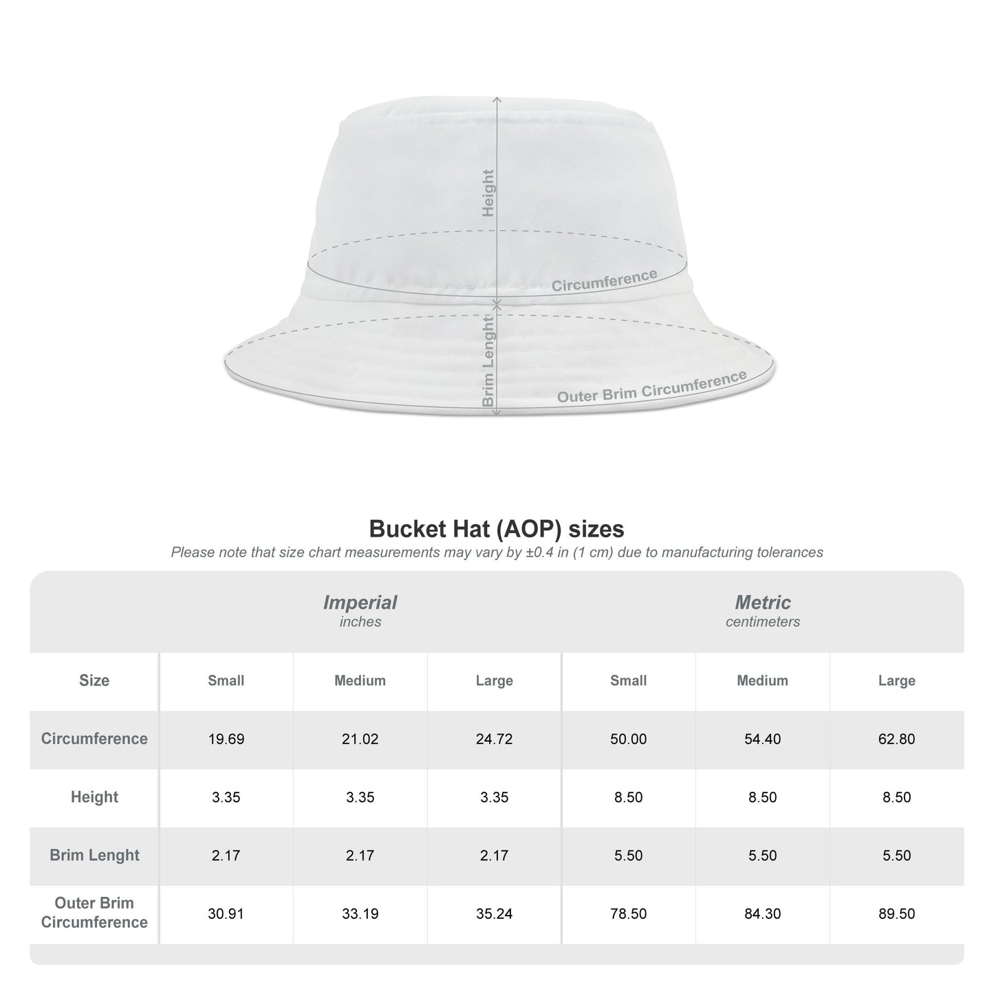 Los Chivos, Calabazar de Sagua. (adulto) Bucket Hat (AOP)