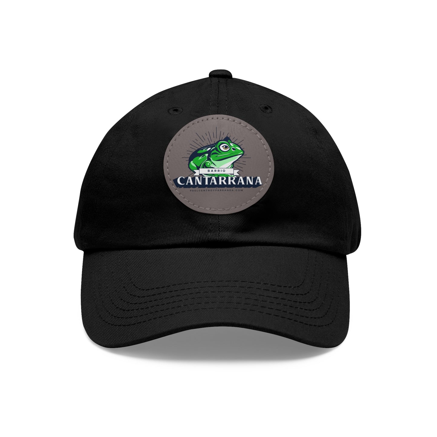 Cantarrana, Guayos. Dad Hat with Leather Patch (Round)