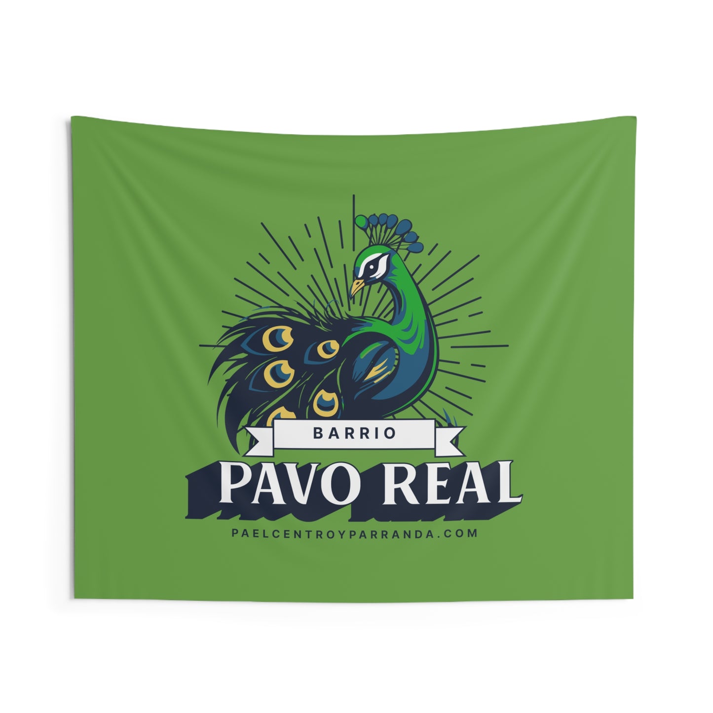 Pavo Real, El Santo. Horizontal Indoor Wall Tapestries