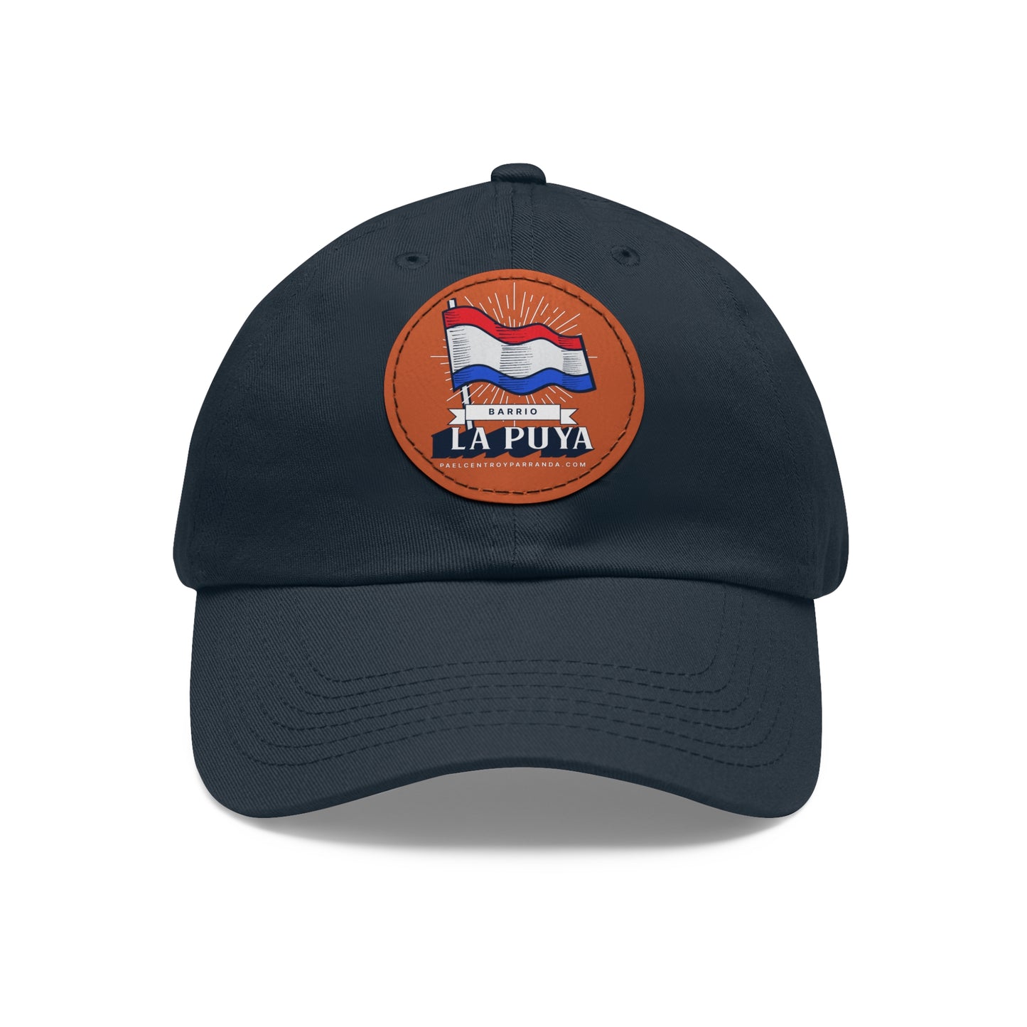 La Puya, Quemado de Guines. Dad Hat with Leather Patch (Round)