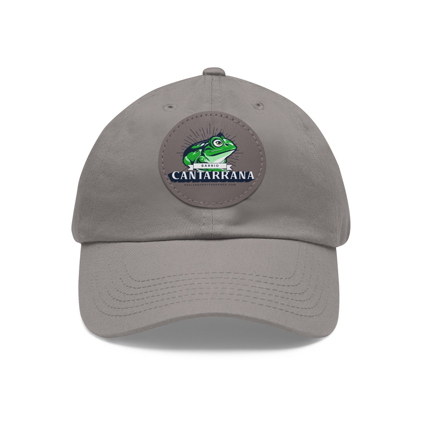 Cantarrana, Guayos. Dad Hat with Leather Patch (Round)