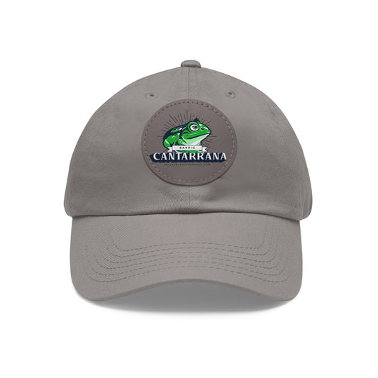 Cantarrana, Guayos. Dad Hat with Leather Patch (Round)