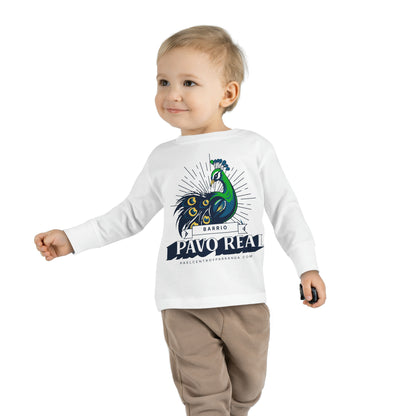 Pavo Real, El Santo. Toddler Long Sleeve Tee