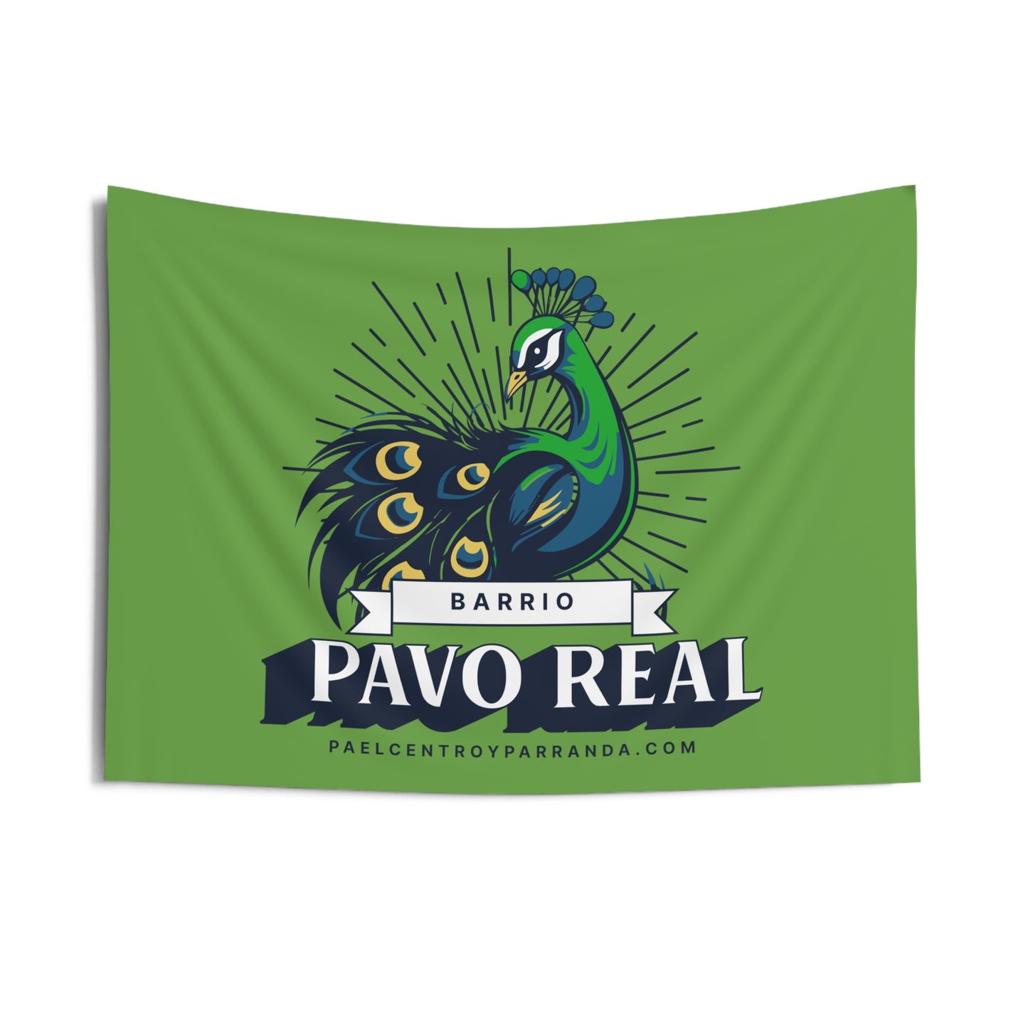 Pavo Real, El Santo. Horizontal Indoor Wall Tapestries