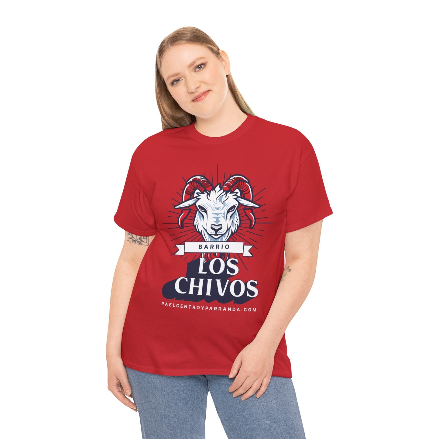 Los Chivos, Calabazar de Sagua. Unisex Heavy Cotton Tee