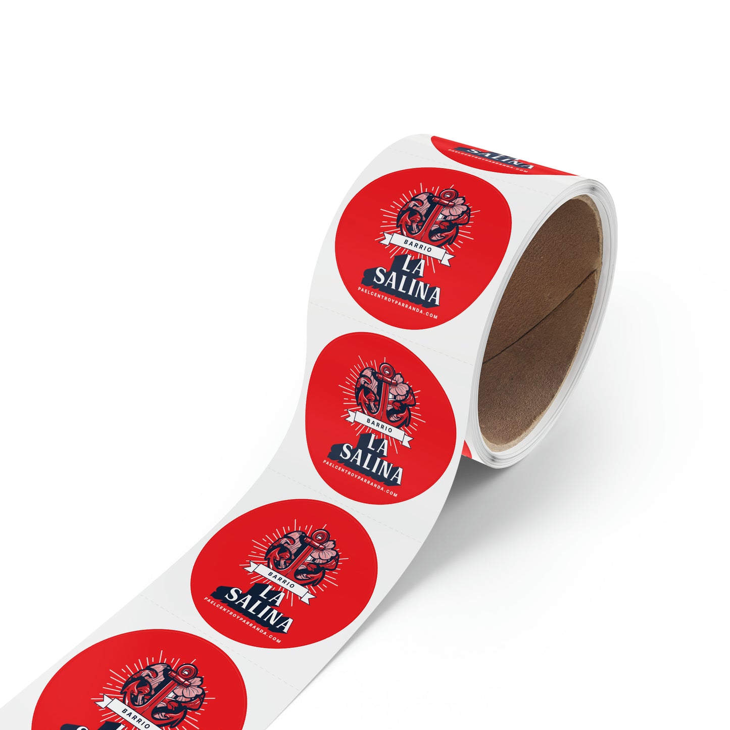 La Salina, Punta Alegre. Round Sticker Label Rolls