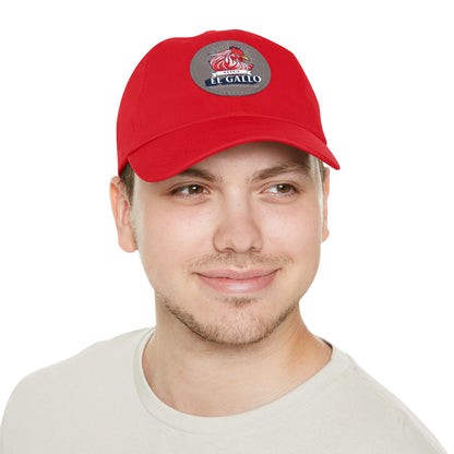 El Gallo, Chambas. Dad Hat with Leather Patch (Round)