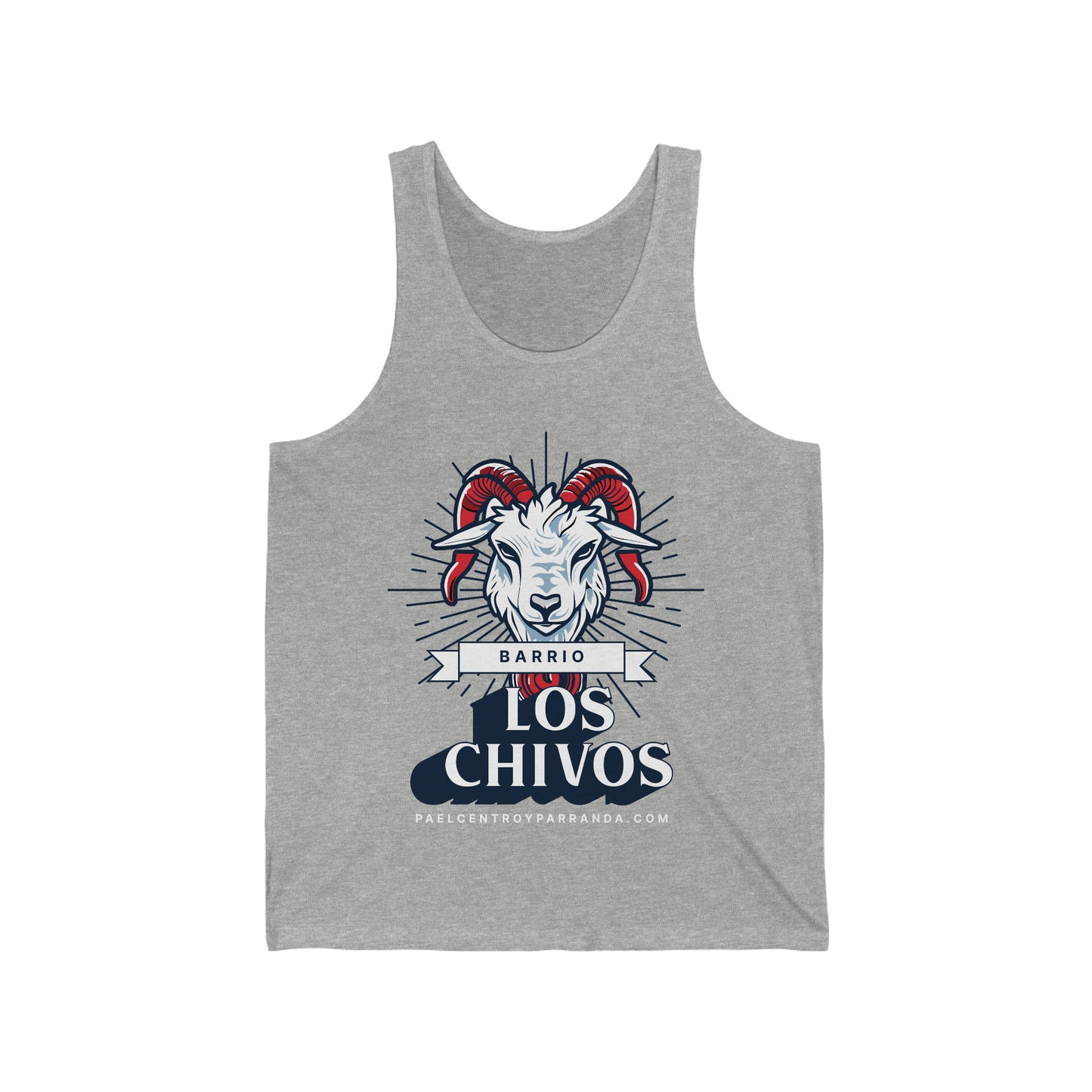 Los Chivos, Calabazar de Sagua. Unisex Jersey Tank