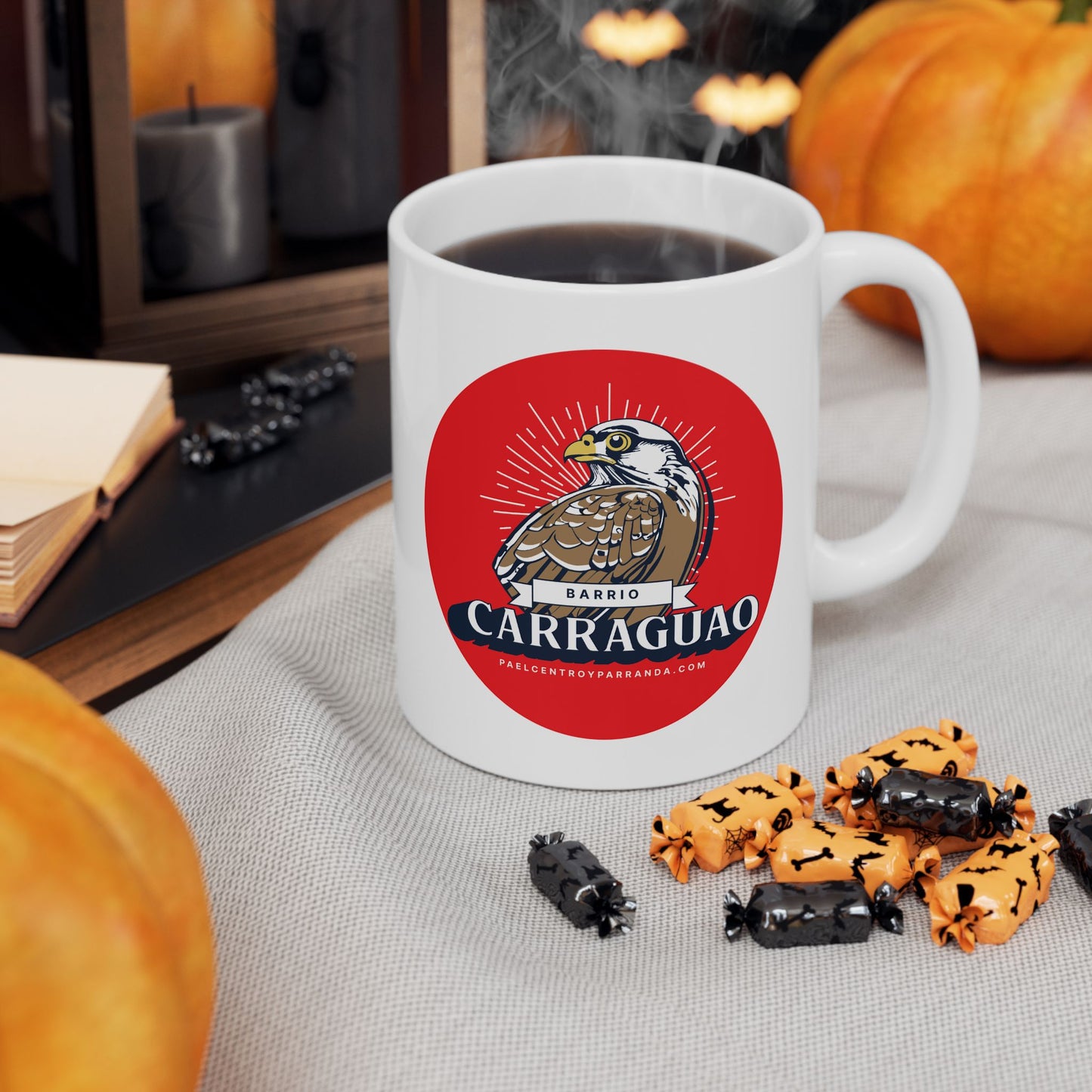 Carraguao, El Santo. Ceramic Mug, 11oz