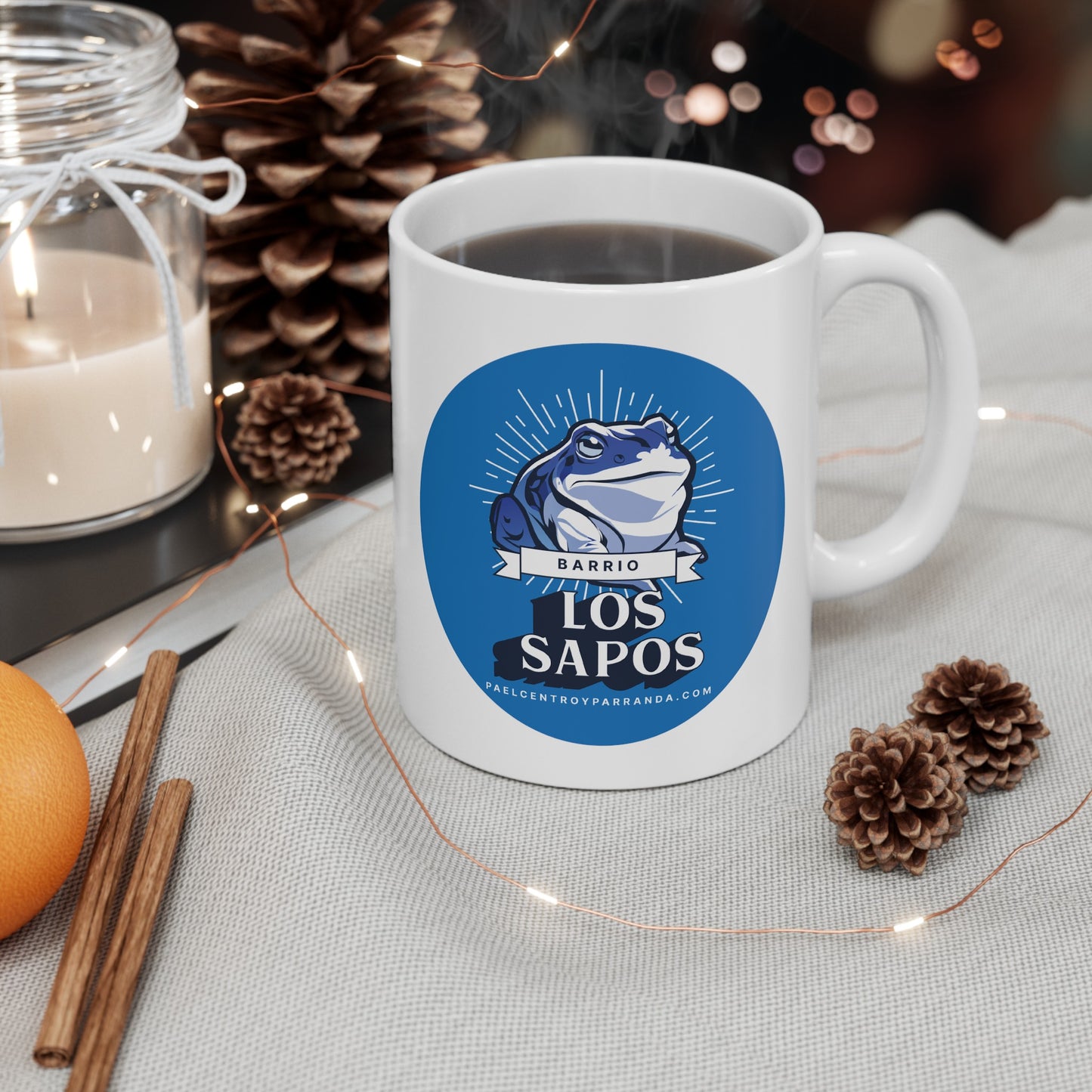 Los Sapos, Encrucijada. Ceramic Mug, 11oz