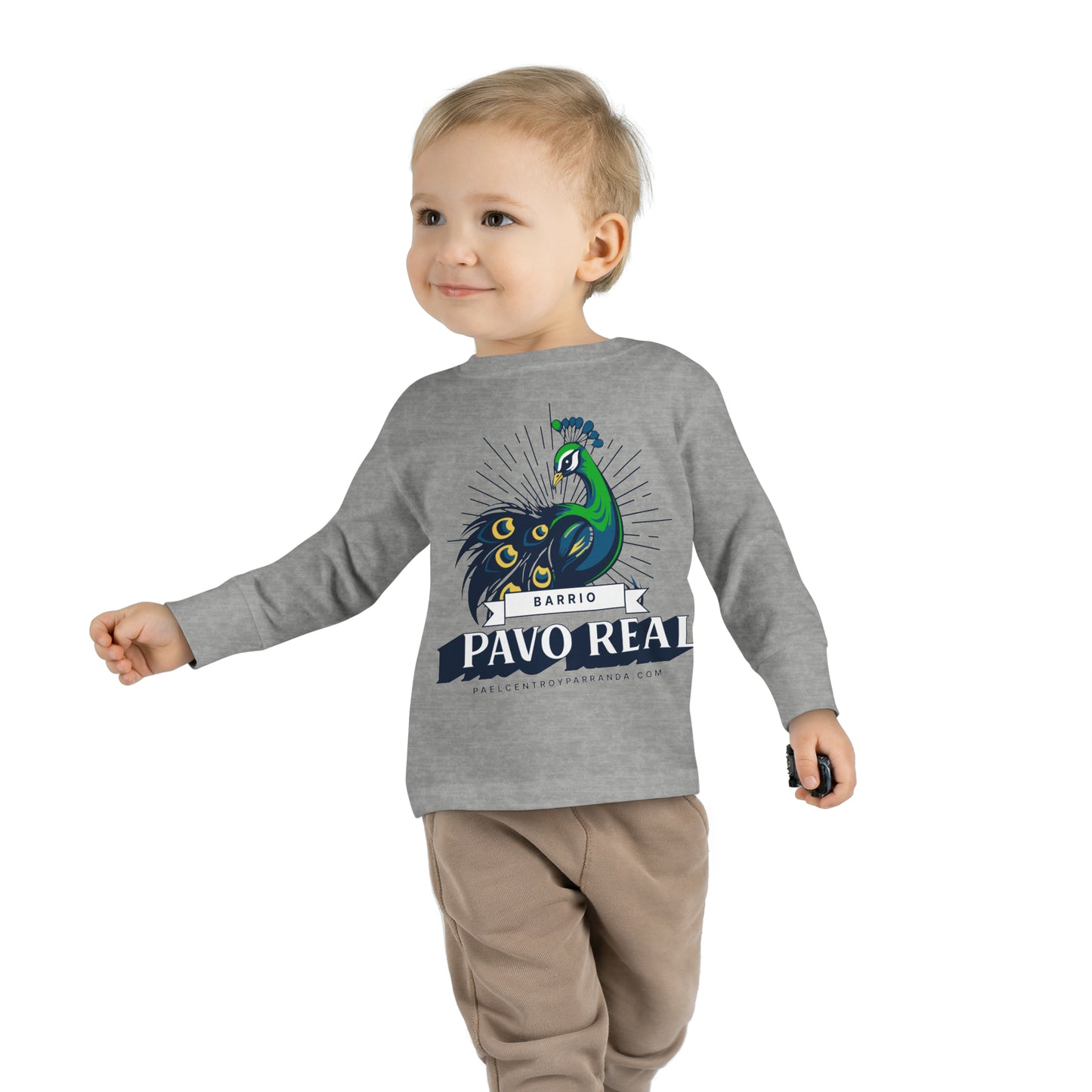 Pavo Real, El Santo. Toddler Long Sleeve Tee