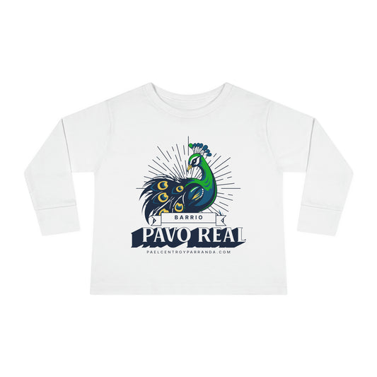 Pavo Real, El Santo. Toddler Long Sleeve Tee