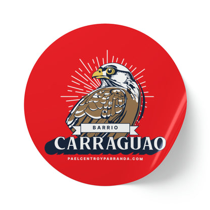 Carraguao, El Santo. Round Sticker Label Rolls