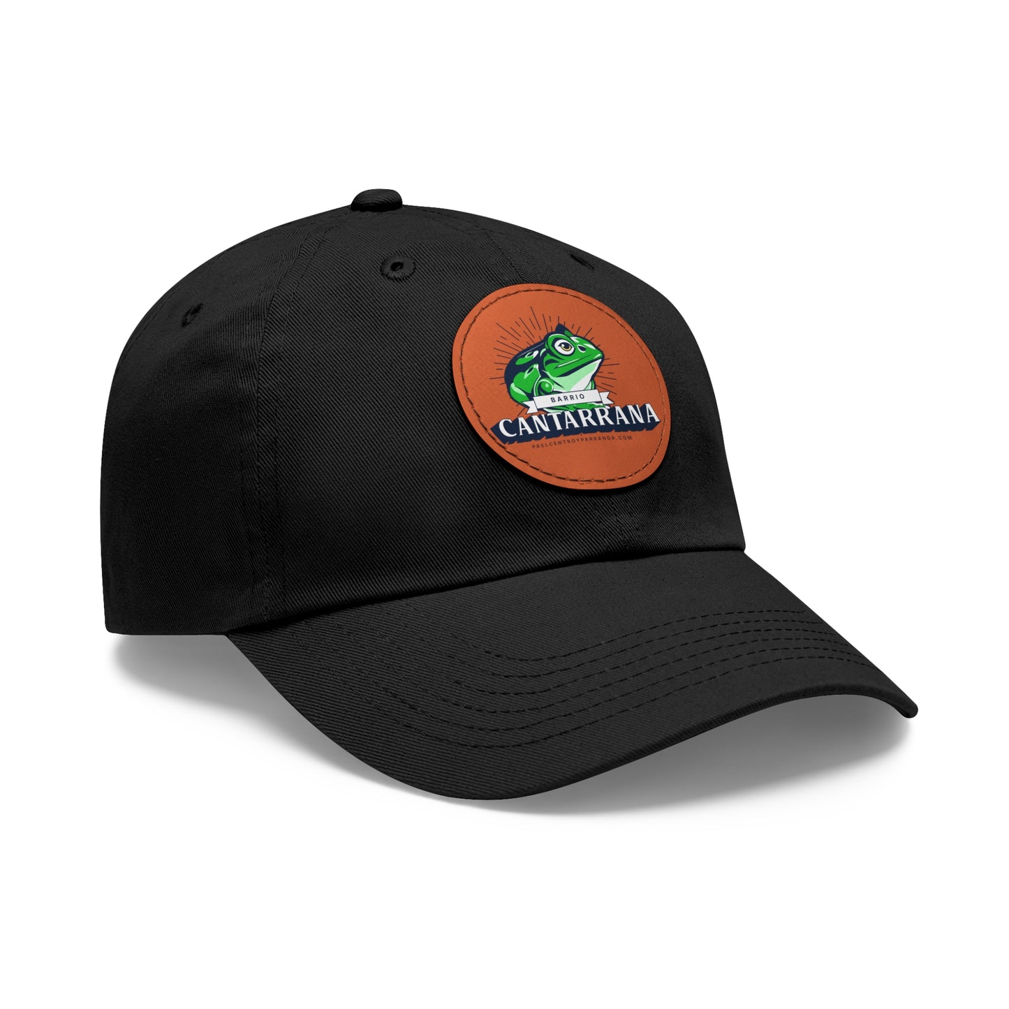 Cantarrana, Guayos. Dad Hat with Leather Patch (Round)