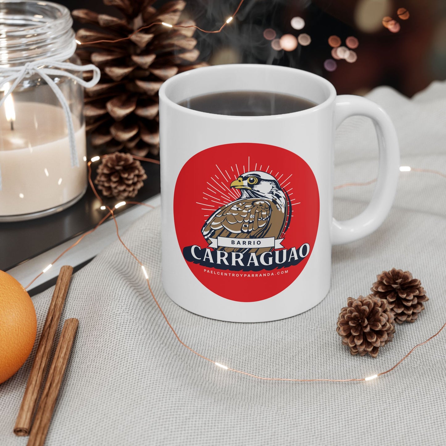 Carraguao, El Santo. Ceramic Mug, 11oz