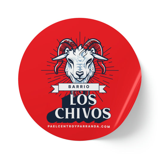 Los Chivos, Calabazar de Sagua. Round Sticker Label Rolls