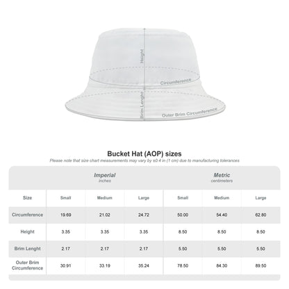 Los Sapos, Calabazar de Sagua. (adult) Bucket Hat (AOP)