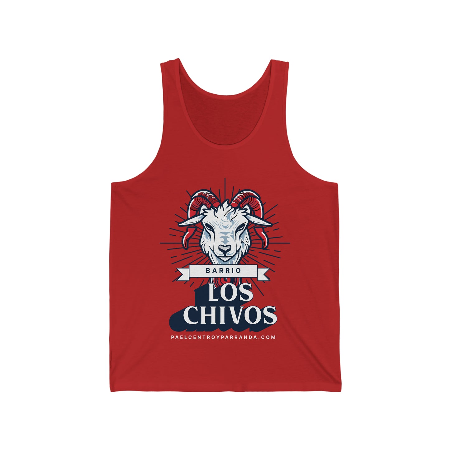 Los Chivos, Calabazar de Sagua. Unisex Jersey Tank