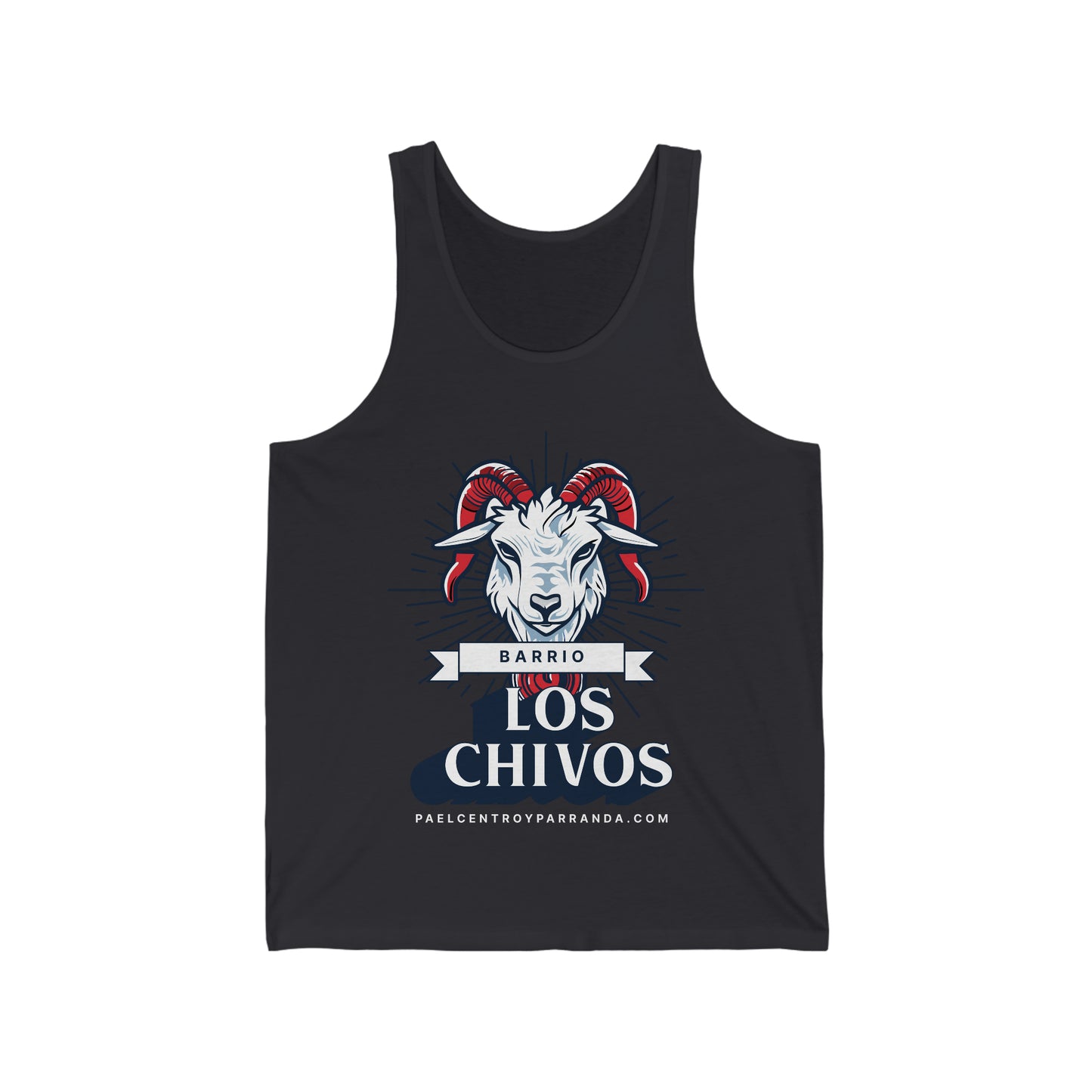 Los Chivos, Calabazar de Sagua. Unisex Jersey Tank