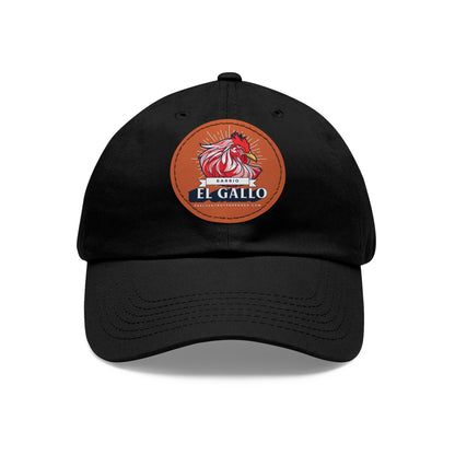 El Gallo, Chambas. Dad Hat with Leather Patch (Round)