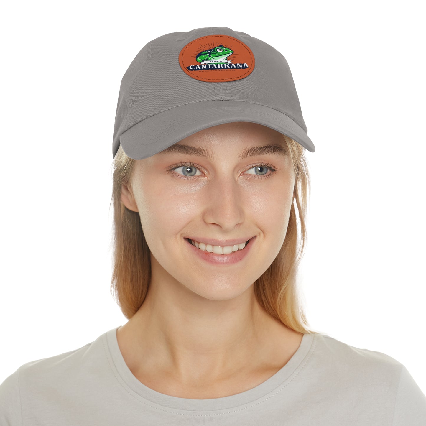 Cantarrana, Guayos. Dad Hat with Leather Patch (Round)