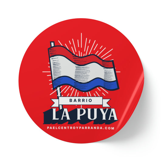 La Puya, Quemado de Guines. Round Sticker Label Rolls