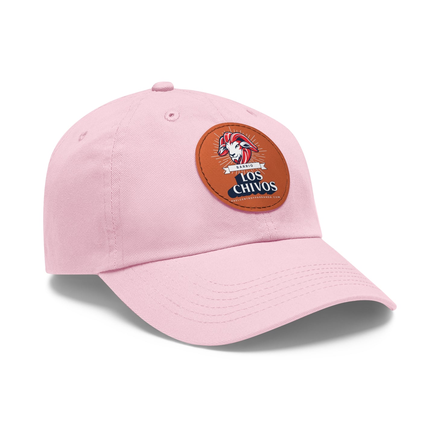 Los Chivos, Encrucijada. Dad Hat with Leather Patch (Round)