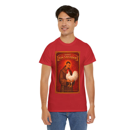 San Salvador, Remedios. Vintage Saint T-Shirt — "Directiva" Back Print