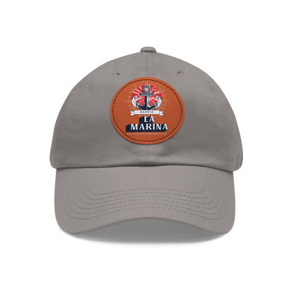 La Marina, Caibarién. Dad Hat with Leather Patch (Round)